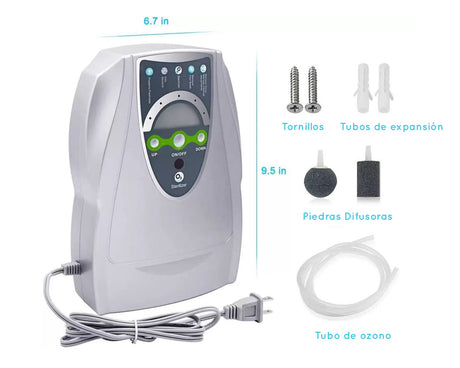 Que contiene el ozonificador 5 en 1
