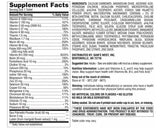 Ingredientes de Advanced Men's 50+ Multivitamin Member's Mark 