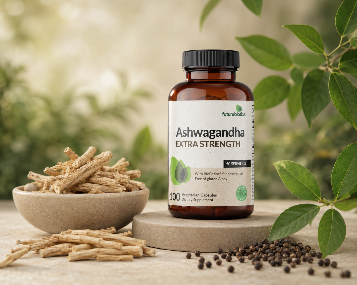 Ingredientes de Ashwagandha Extra Strength Futurebiotics 