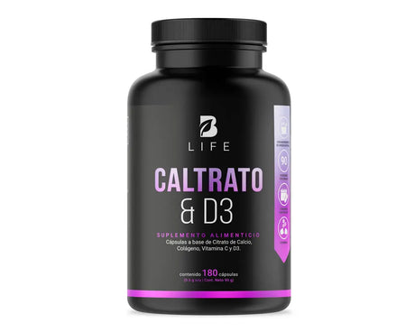 Caltrato & D3 B Life | Citrato de Calcio y Vitamina D3