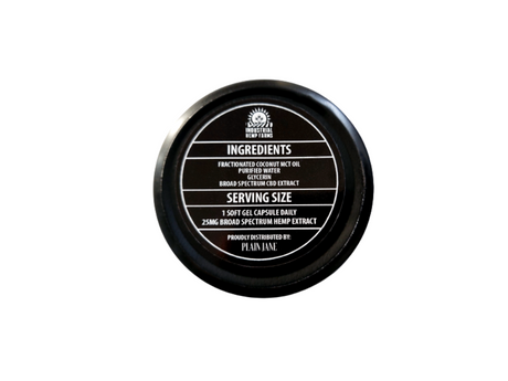 Cápsulas Softgel de aceite de Amplio Espectro para aliviar el estrés