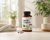 Envase de Chill Pill + Ashwagandha Futurebiotics con fórmula para calma, enfoque y relajación