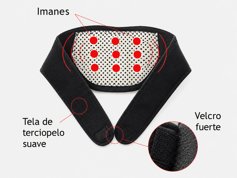 Collarín turmalina con terapia de calor