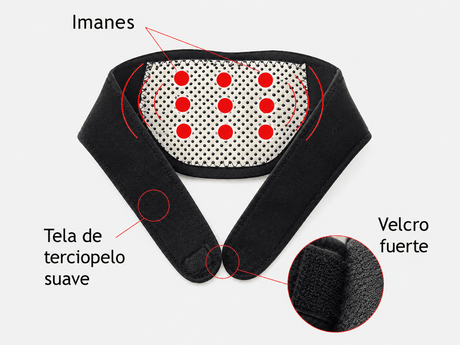 Collarín turmalina con terapia de calor