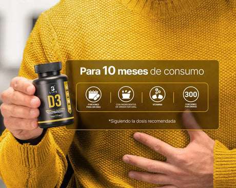 Vitamina D3 B Life Retarda el envejecimiento