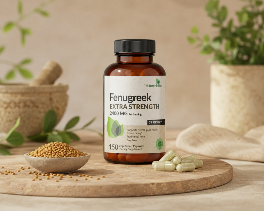 Fenugreek Extra Strength 2400 MG Futurebiotics con extracto concentrado