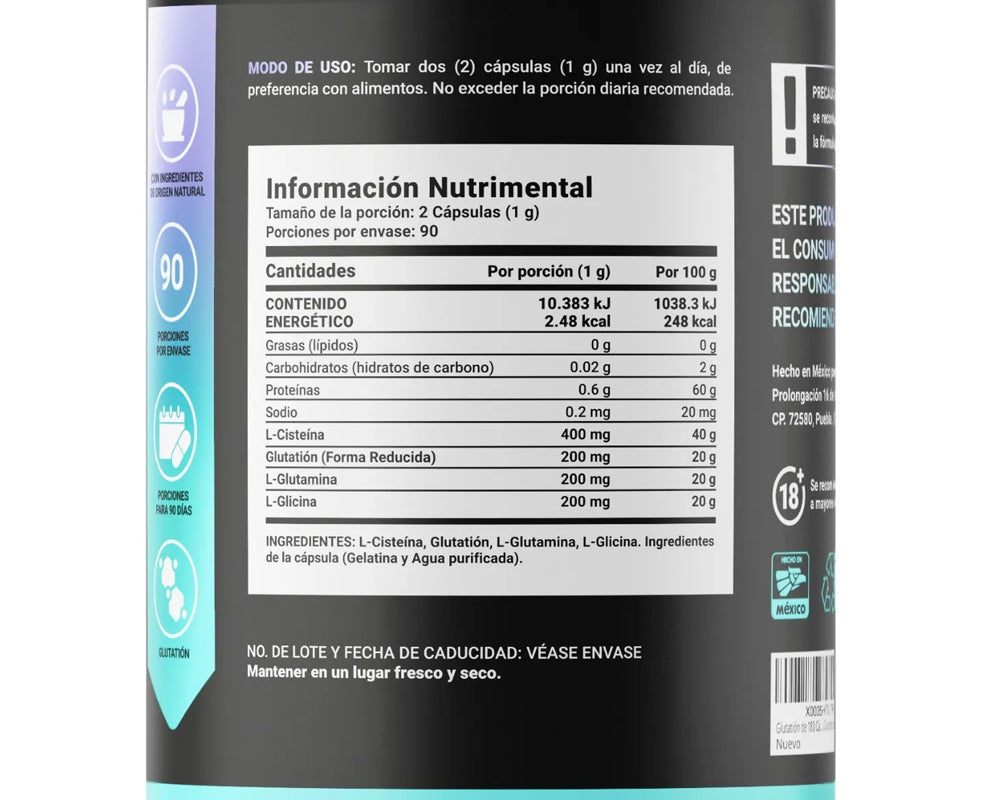 Glutathione Blend B Life Energía celular y rendimiento físico