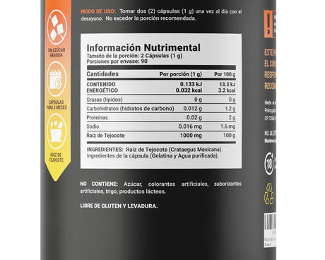 Ingredientes y Beneficios Hawthorn Root B Life | Raíz de Tejocote Antioxidante que previene enfermedades
