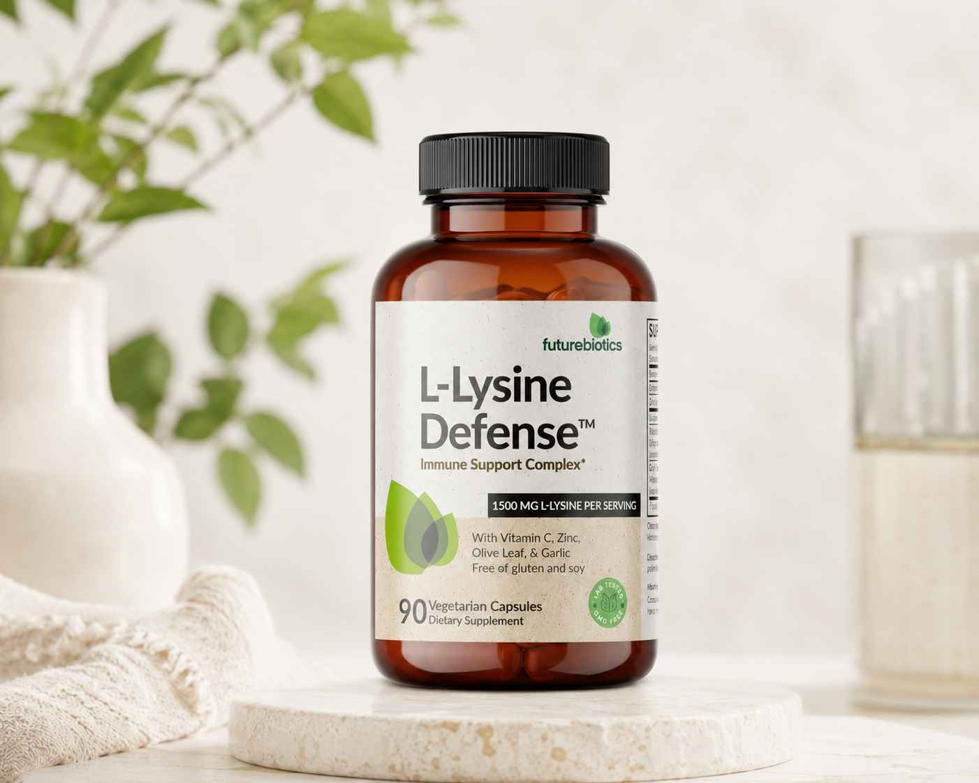 L-Lysine Defense es un suplemento alimenticio de la línea Immune Support Complex