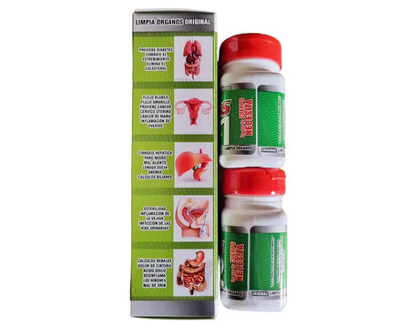 Ingredientes del limpia órganos 60 capsulas