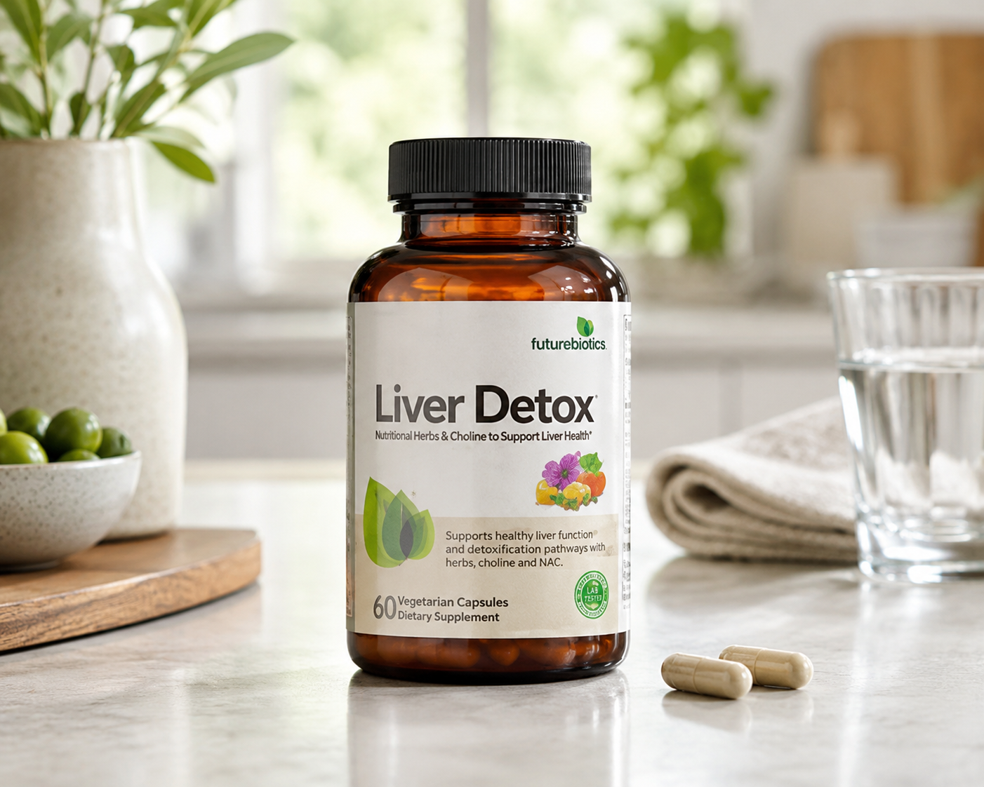 Liver Detox Advanced Detox & Cleanse Formula Futurebiotics 60 cápsulas vegetarianas