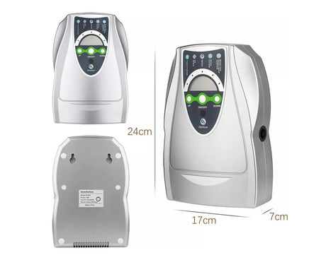 Medidas del ozonificador 5 en 1