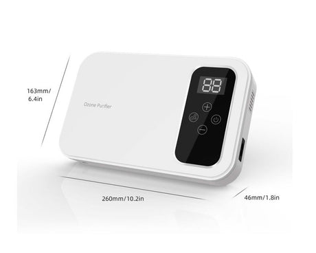 Medidas del Ozonificador y Ionizador de agua y aire