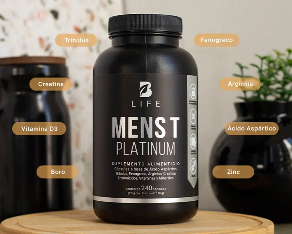 Ingredientes del Mens T Platinum B Life | Precursor de Testosterona para Hombres al mejor precio