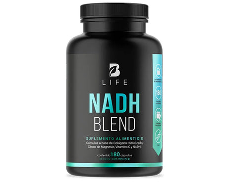 Beneficios NADH Blend | NADH, Colágeno Hidrolizado y Vitamina C Potente efecto antioxidante Mejora la energía y la vitalidad