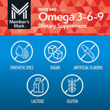 Omega 3-6-9 Member's Mark Tuna Oil 300 Mejora la salud en general Soporte antiinflamatorio