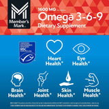 Omega 3-6-9 Member's Mark Tuna Oil 300 Salud de la Piel y el Cabello