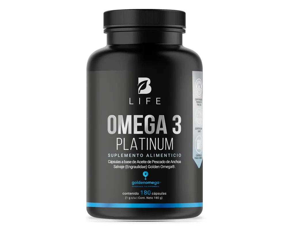 Life Omega Omega 3 Platinum B Life | Aceite de Anchoa Salvaje 1000mg – Pronapresa