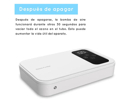 Ozonificador y Ionizador de Agua y Aire 6 en 1. Elimina el olor a tabaco Purifica el ambiente, lo que elimina las reacciones alérgicas en personas sensibles