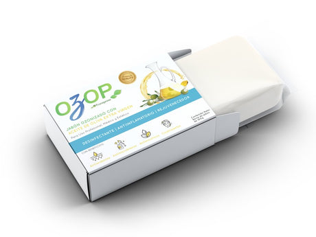 Ozop Jabón ozonizado con aceite de oliva extra virgen con múltiples beneficios de belleza, estéticos y médicos