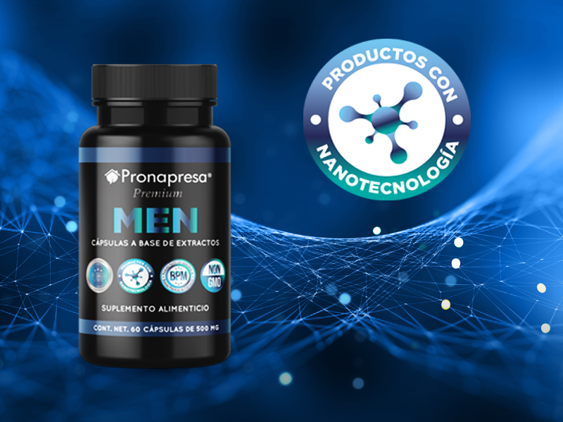 Pronapresa Premium MEN elaborado con Nanotecnología para mayor biodisponibildad