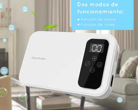 Ozonificador y Ionizador de Agua y Aire 6 en 1. Purifica, desinfecta y esteriliza