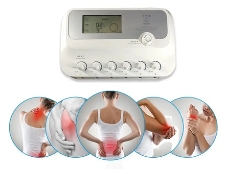 Terapia de acupuntura electrica sin aguja masajeador de todo el cuerpo alivia el dolor y la tension muscular