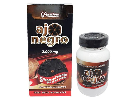Ajo Negro Premium 2000 mg al mejor precio en México, tienda naturista precios distribuidor