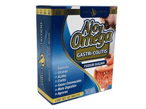 Ajo y Omega Gastri-Colitis - Tienda Naturista Pronapresa - Acidez, agruras, Ajo, Ajo Rey, Ajo y Omega, colitis, Complementos Alimenticios, Cáscara Sagrada, digestión, dolor, Dolores, gases, gastritis, Guayaba, inflamacion, Mala digestión, Menta, omega, Pasiflora, Salvia de Bolita, Semilla de Alholva, Suplementos Alimenticios, Toronjil, úlceras