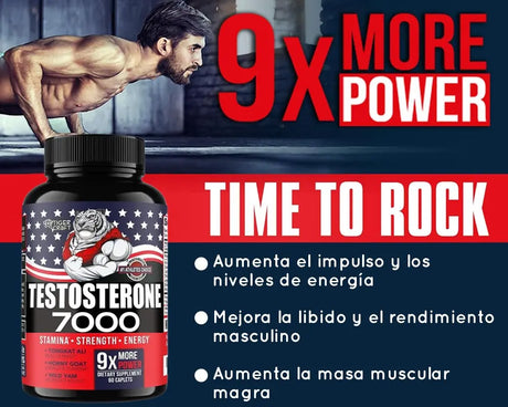 aumenta la masa muscular magra, mejora la libido y el rendimiento masculino