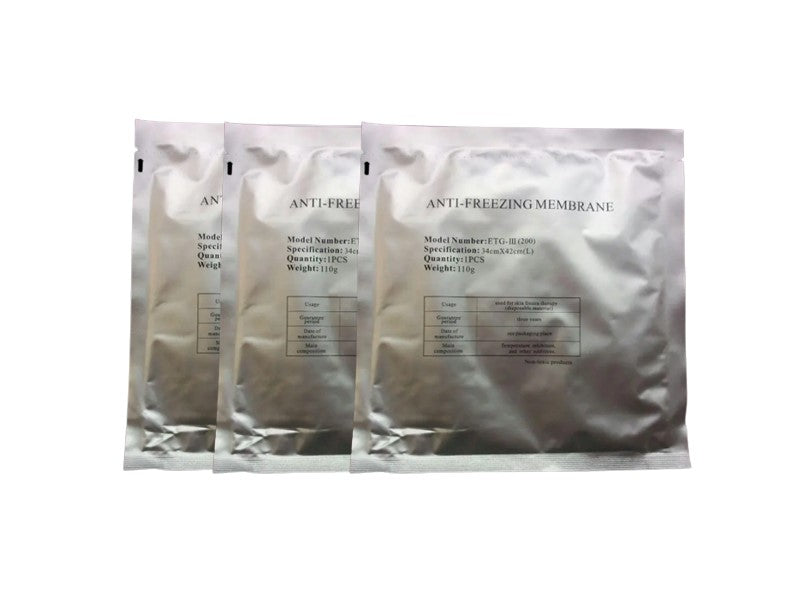 Paquete de 3 Membrana Antifreeze para Tratamiento terapia Criolipolisis Tamaño Large