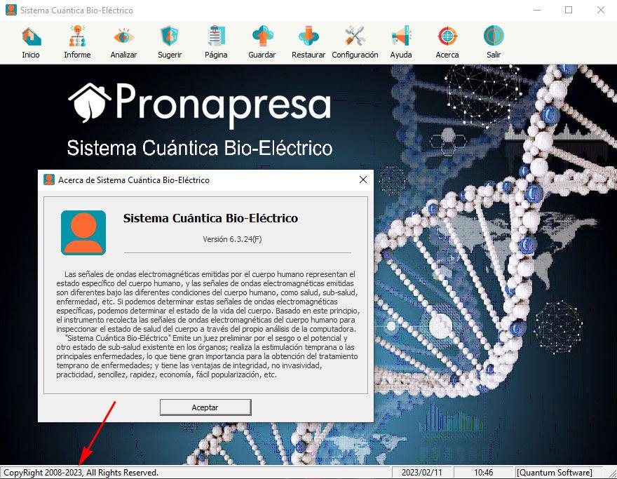 Llave USB y Actualización Software para Analizador de Resonancia Magnética.