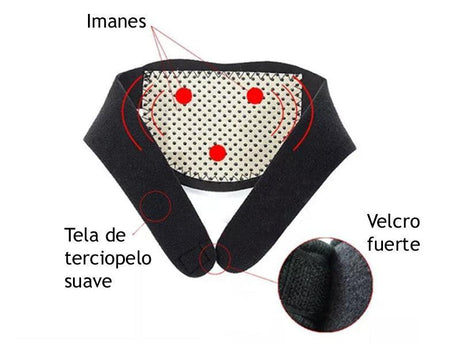 Collarín De Turmalina Con Terapia Magnética.