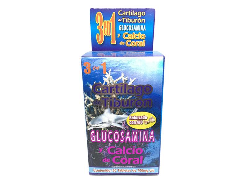 Glucosamina 3 en 1 Reforzado con Ajo - Tienda Naturista Pronapresa - Ajo, allium sativum, Analgésico, Antiinflamatorio, Artritis, Calcio de Coral, cartilago de tiburon, cartilagos, cartílago, Complementos Alimenticios, Glucosamina, Huesos, Magnesio, Metil Sulfonil Metano (MSM), MSM, Ortiga, Osteoartritis, Osteoporosis, Reuma, Reumas, Reumatismo, Sistema Articular, Sistema Óseo, Suplementos Alimenticios, Urtica, Urtica Dioica, Vitamina C, Vitamina D, Vitamina D3