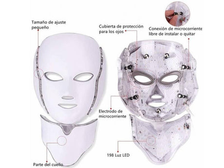 Máscara Led 7 Colores.