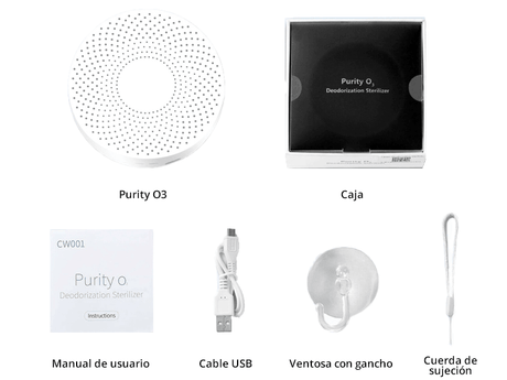 Mini Generador de Ozono Portátil Purity O3 - Tienda Naturista Pronapresa - antivirus, coronavirus, covid, covid-19, Desinfectante, esterilizador, Esterilizador Uv Portatil, Esterilizante, generador, Generador de ozono, Generador de ozono portatil, Herramientas de diagnóstico, Mini generador de ozono, Ozonificador, ozono, Ozonoterapia, purificador, Purificador de aire, sanitizador, sanitizante, virus