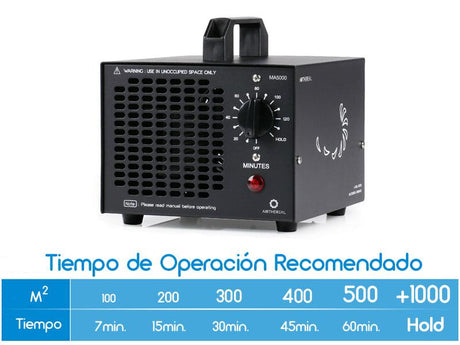 Ozonificador de 5000 mg/h - Tienda Naturista Pronapresa - 5000, alergia, Alergias, antivirus, coronavirus, covid, covid-19, Desinfectante, esterilizador, Esterilizante, generador, Generador de ozono, Herramientas de diagnóstico, Ozonificador, ozono, Ozonoterapia, purificador, Purificador de aire, sanitizador, sanitizante, virus